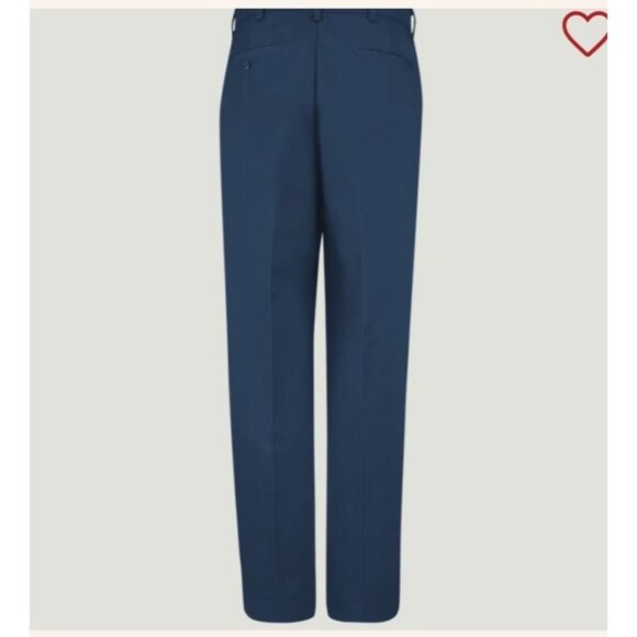 Red Kap Mens Navy Work Pants Style #PT20 Size 33W x 34L Career Construction - Picture 2 of 11